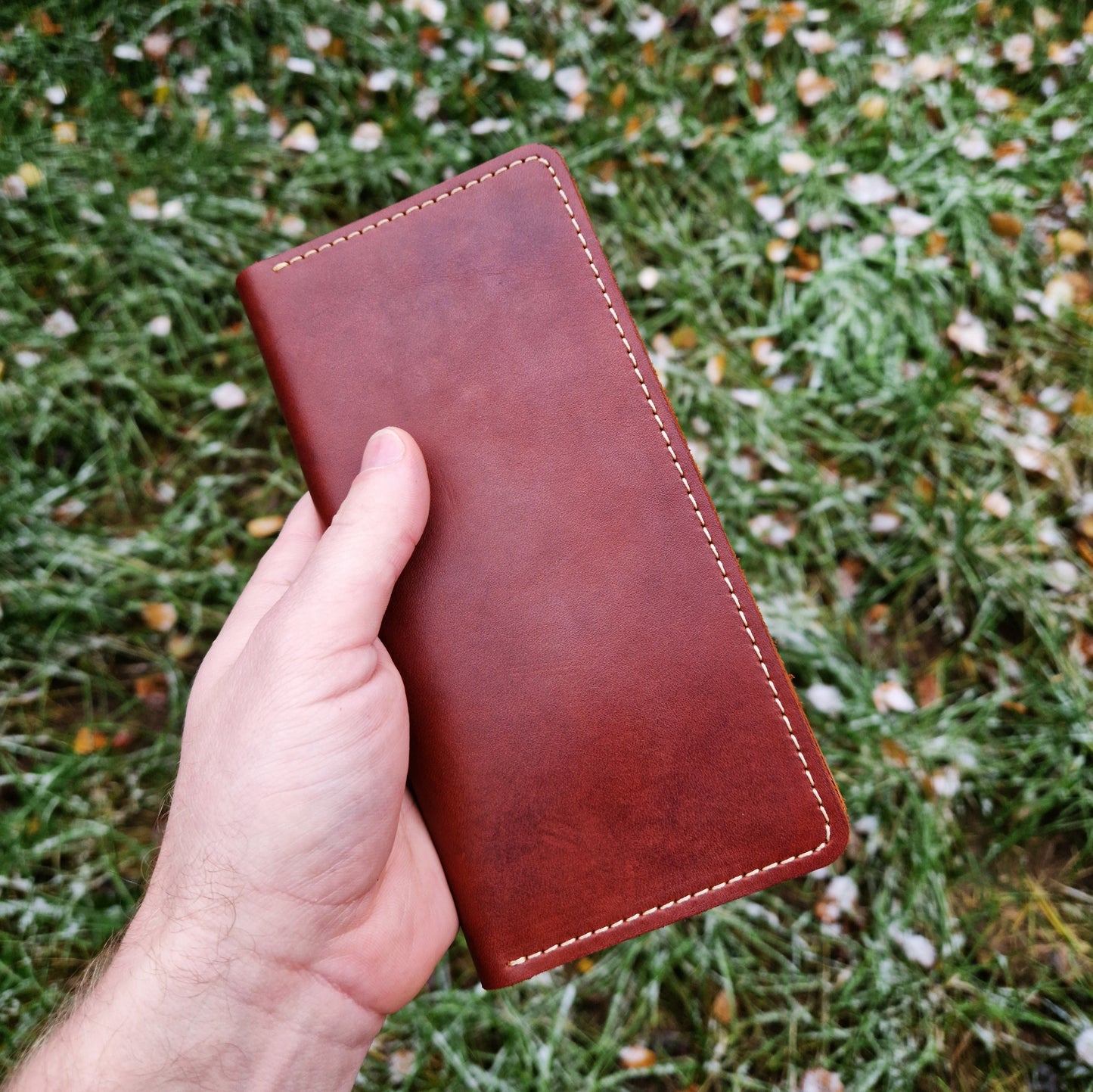 leather wallet | Leather Wallet With Card Holder | Zip Coin Pocket | Gifts For Her