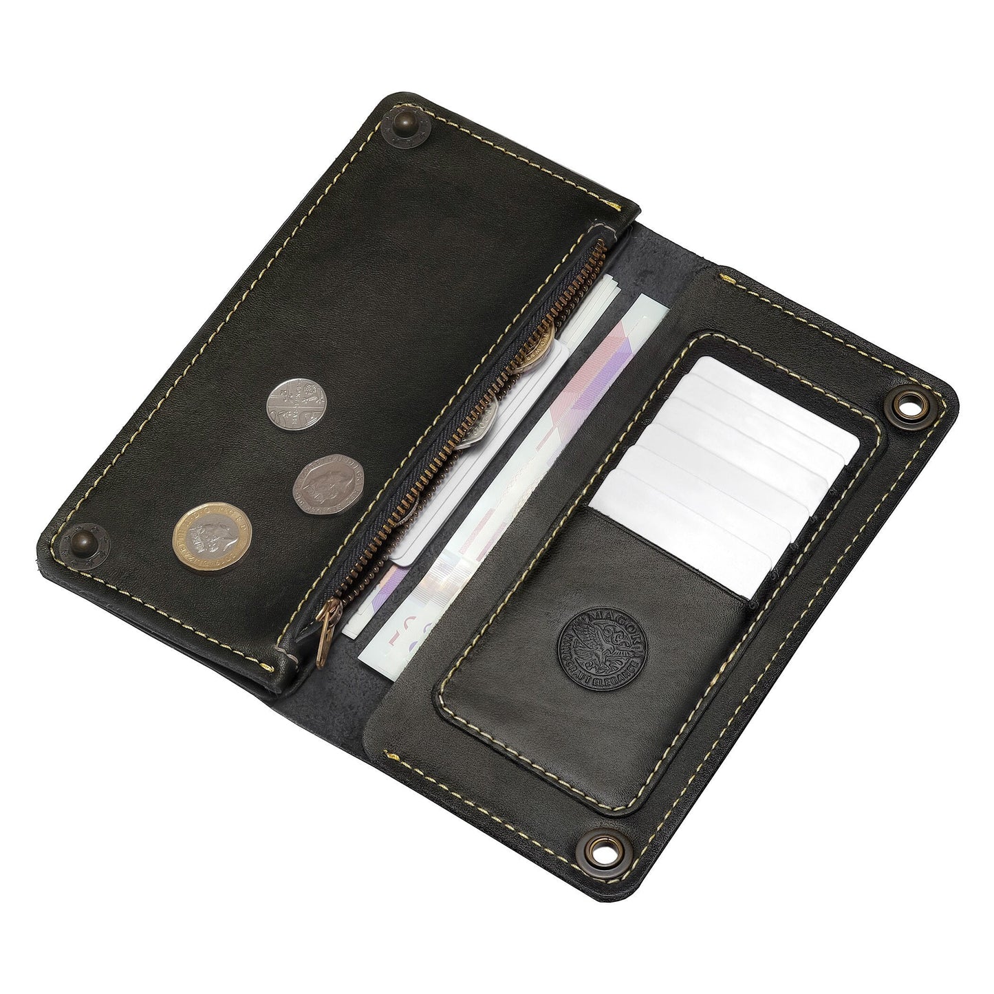 Women's Wallet | Long Leather Wallet With Card Holder | Zip Coin Pocket | Genuine Leather Wallet | gift ideas