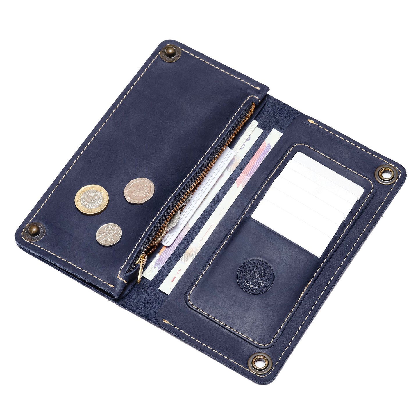 leather wallet | Ladies Leather Wallet With Card Holder | Zip Coin Pocket | Women's Genuine Leather Wallet | Gift For Her