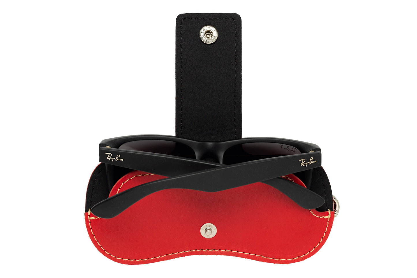 Glasses Case Genuine Leather Glasses/Sunglasses Case Eyeglass Case Storage Eye Glasses Pouch Carry Case for Women & Men