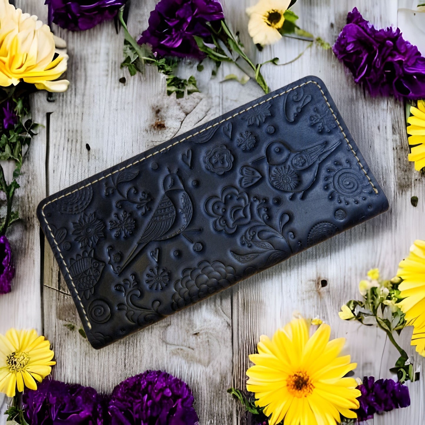 leather wallet | Ladies Leather Wallet With Card Holder | Zip Coin Pocket | Women's Genuine Leather Wallet | Gift For Her