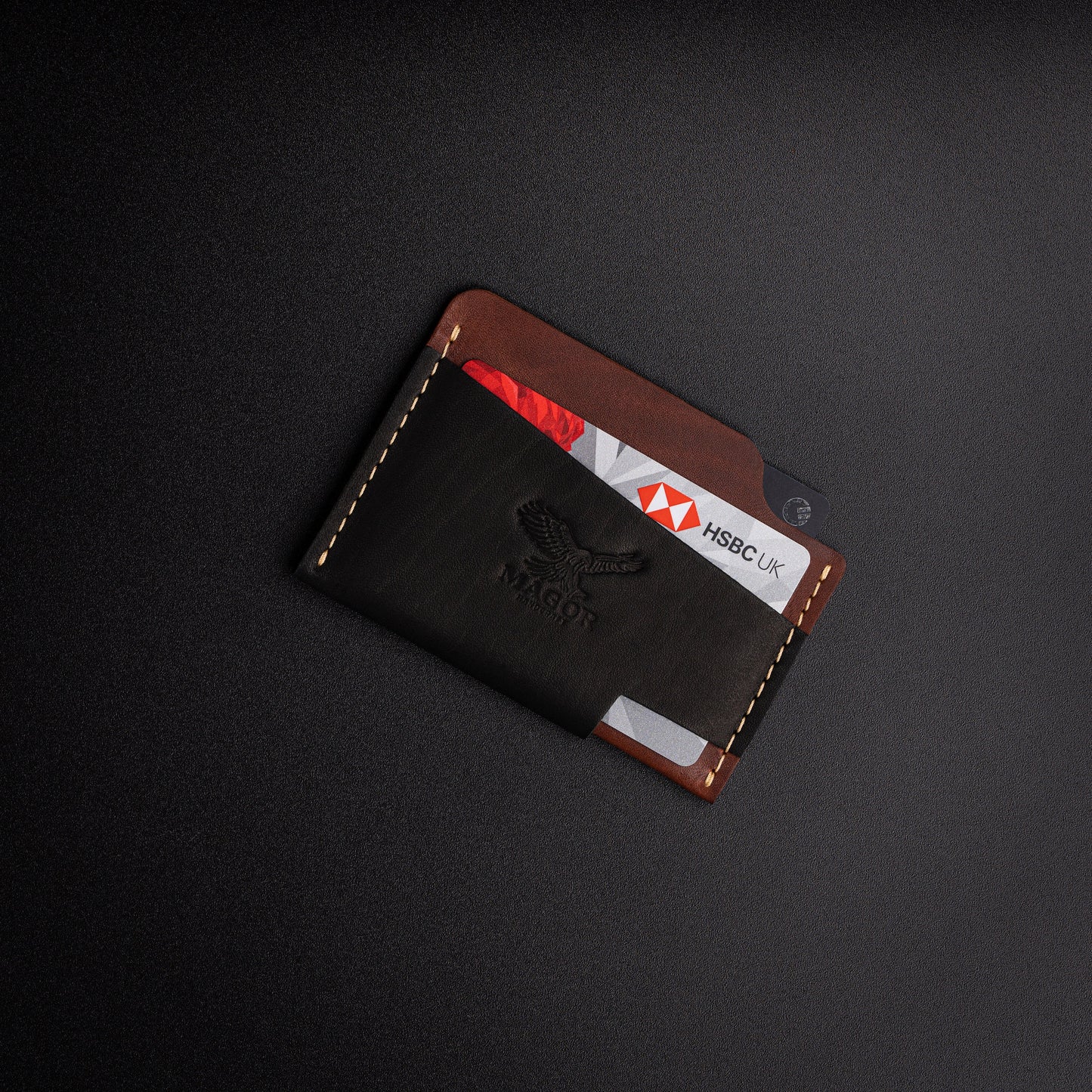 Leather Card Holder Wallet, Travel Card Holder, Ultra Slim Card Holder with Minimalist Design, Unisex Credit Card Wallet