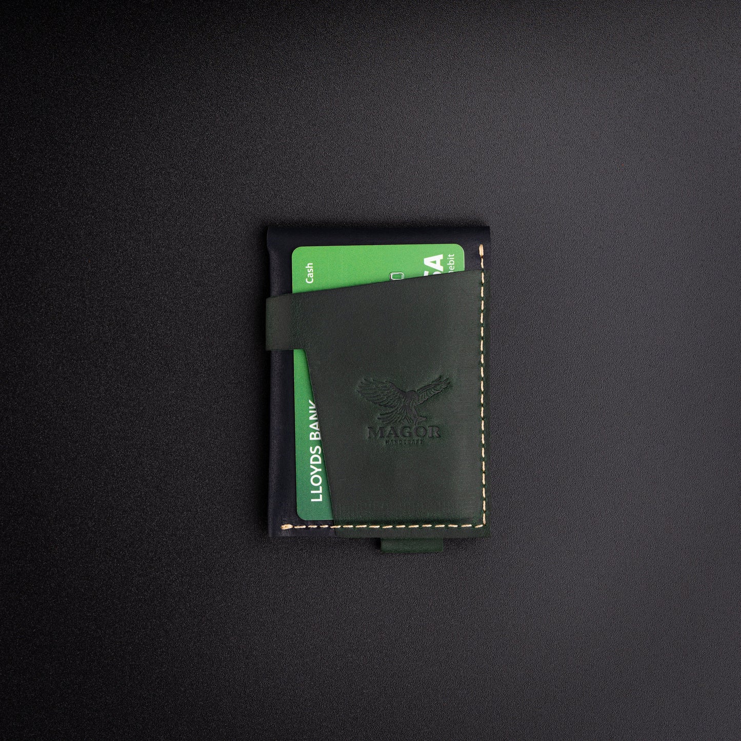 Leather Card Holder, Travel Card Holder, Ultra Slim Card Holder with Minimalist Design, Unisex Credit Card Wallet