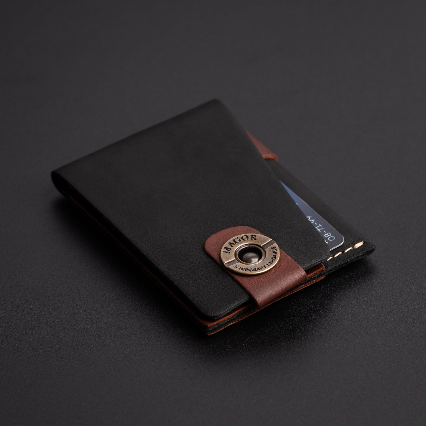 Leather Card Holder, Travel Card Holder, Ultra Slim Card Holder with Minimalist Design, Unisex Credit Card Wallet