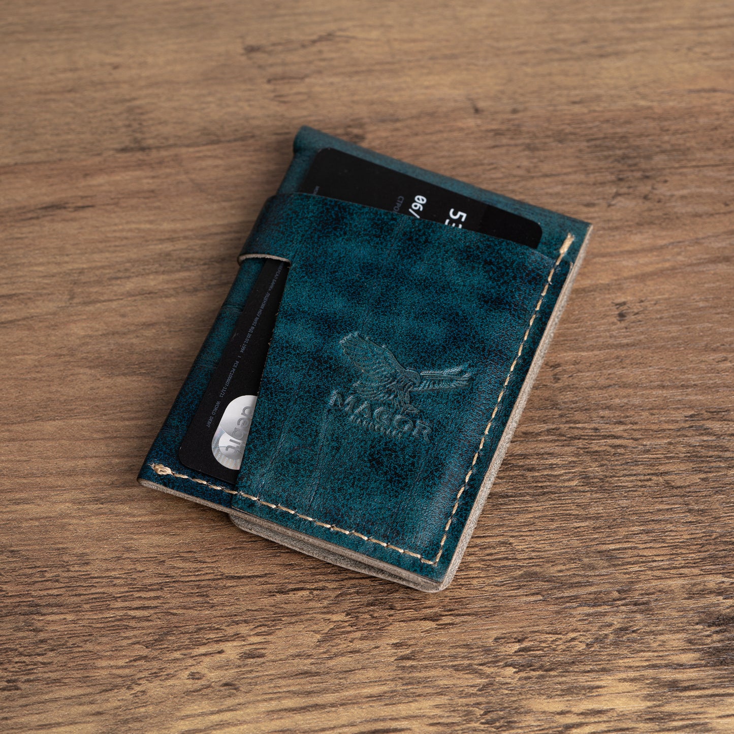 Leather Card Holder, Travel Card Holder, Ultra Slim Card Holder with Minimalist Design, Unisex Credit Card Wallet