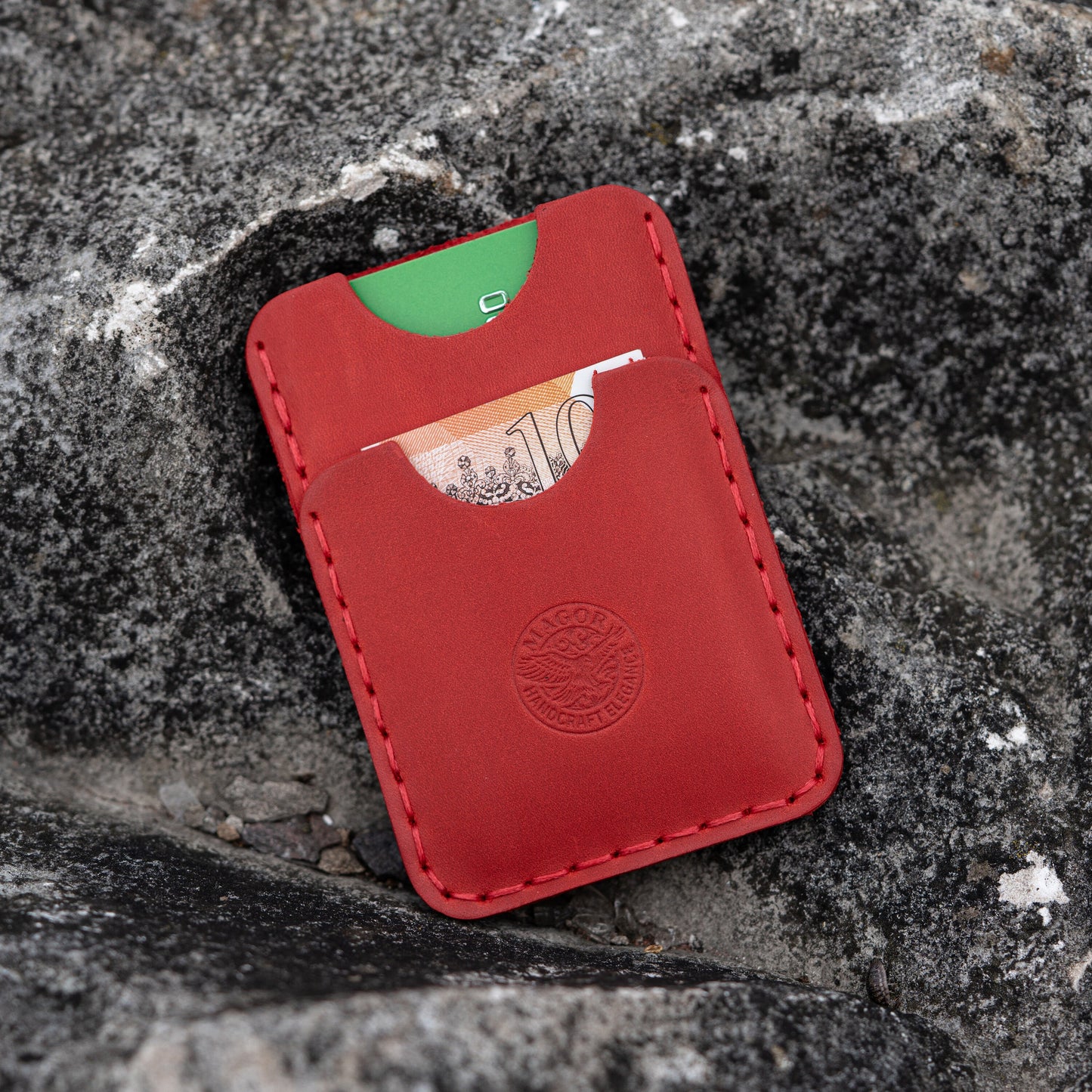 Leather Card Holder, Travel Card Holder, Ultra Slim Card Holder with Minimalist Design, Unisex Credit Card Wallet