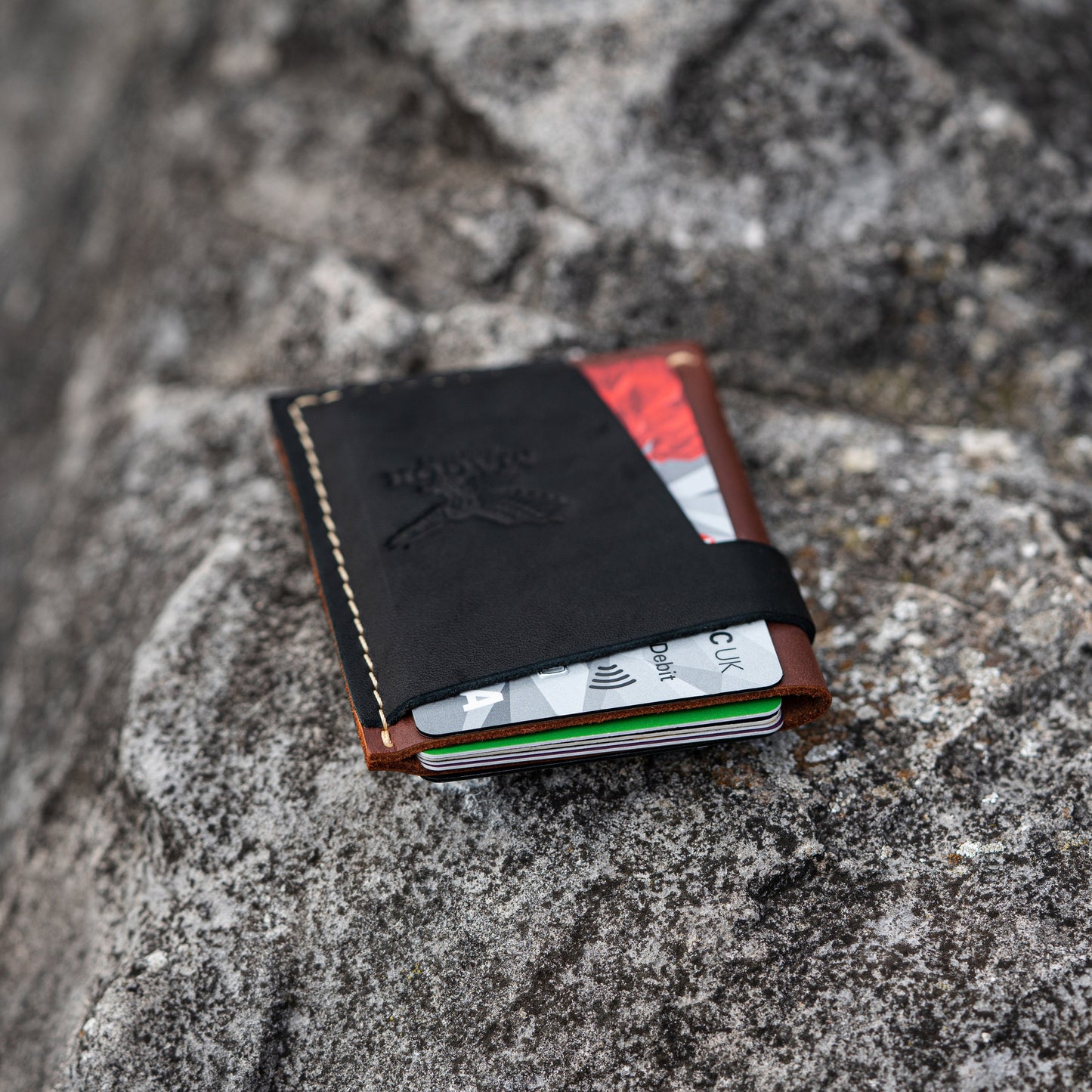 Leather Card Holder Wallet, Travel Card Holder, Ultra Slim Card Holder with Minimalist Design, Unisex Credit Card Wallet