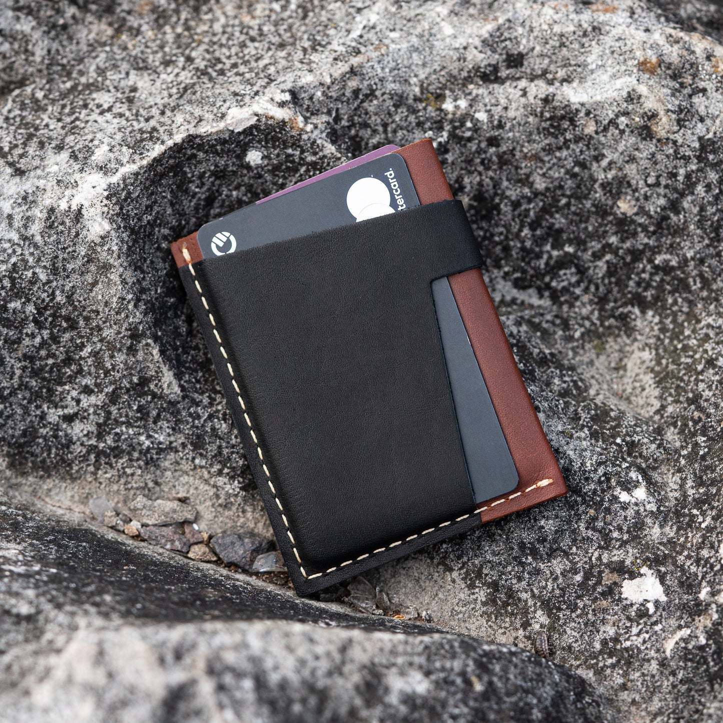 Leather Card Holder Wallet, Travel Card Holder, Ultra Slim Card Holder with Minimalist Design, Unisex Credit Card Wallet