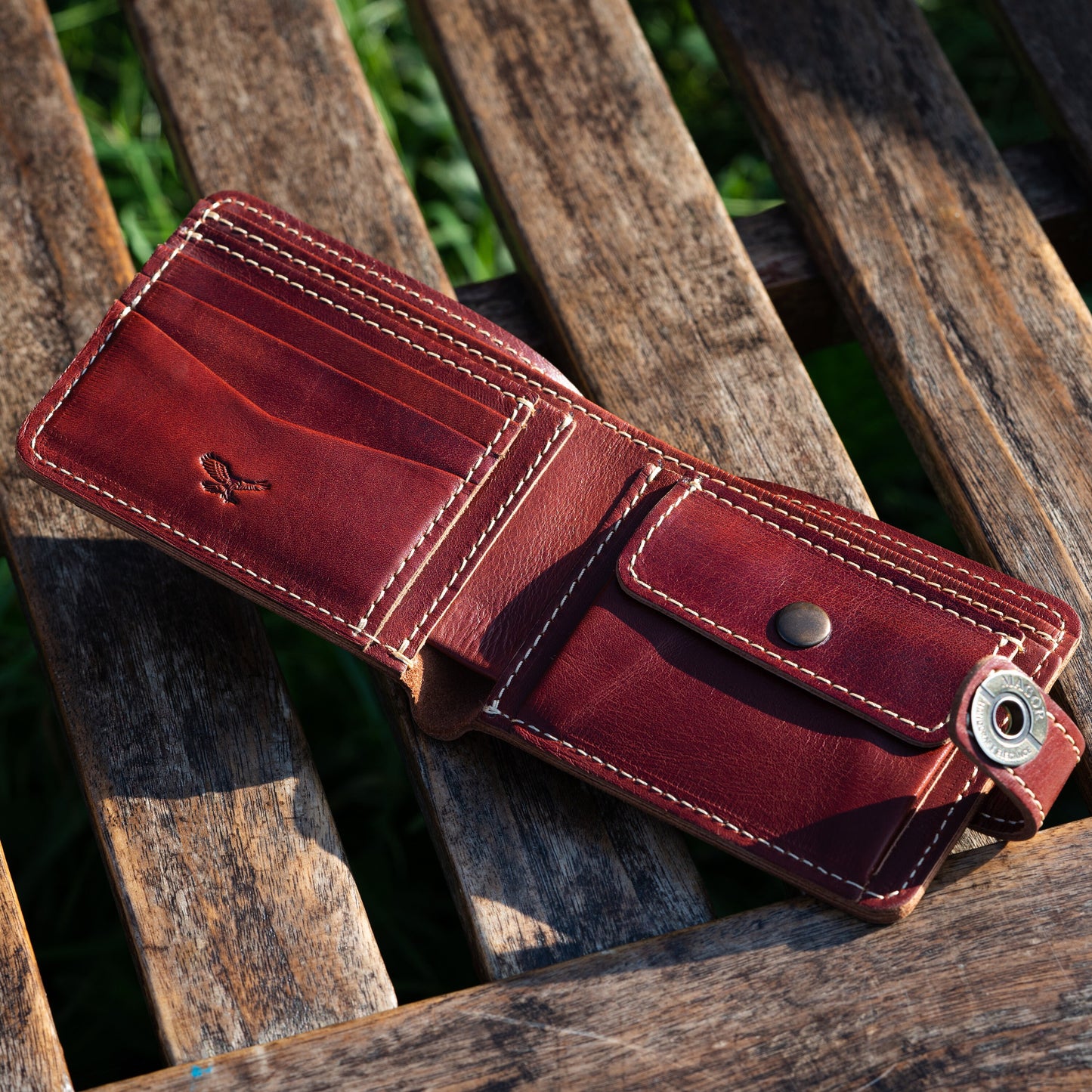 Mens Leather Wallet | Ukrainian Trident Handmade Best Quality Wallet | Genuine leather | Anniversary, Groomsmen, Birthday, Christmas Gift |