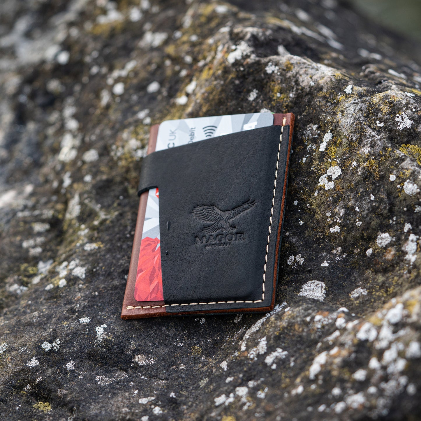 Leather Card Holder Wallet, Travel Card Holder, Ultra Slim Card Holder with Minimalist Design, Unisex Credit Card Wallet