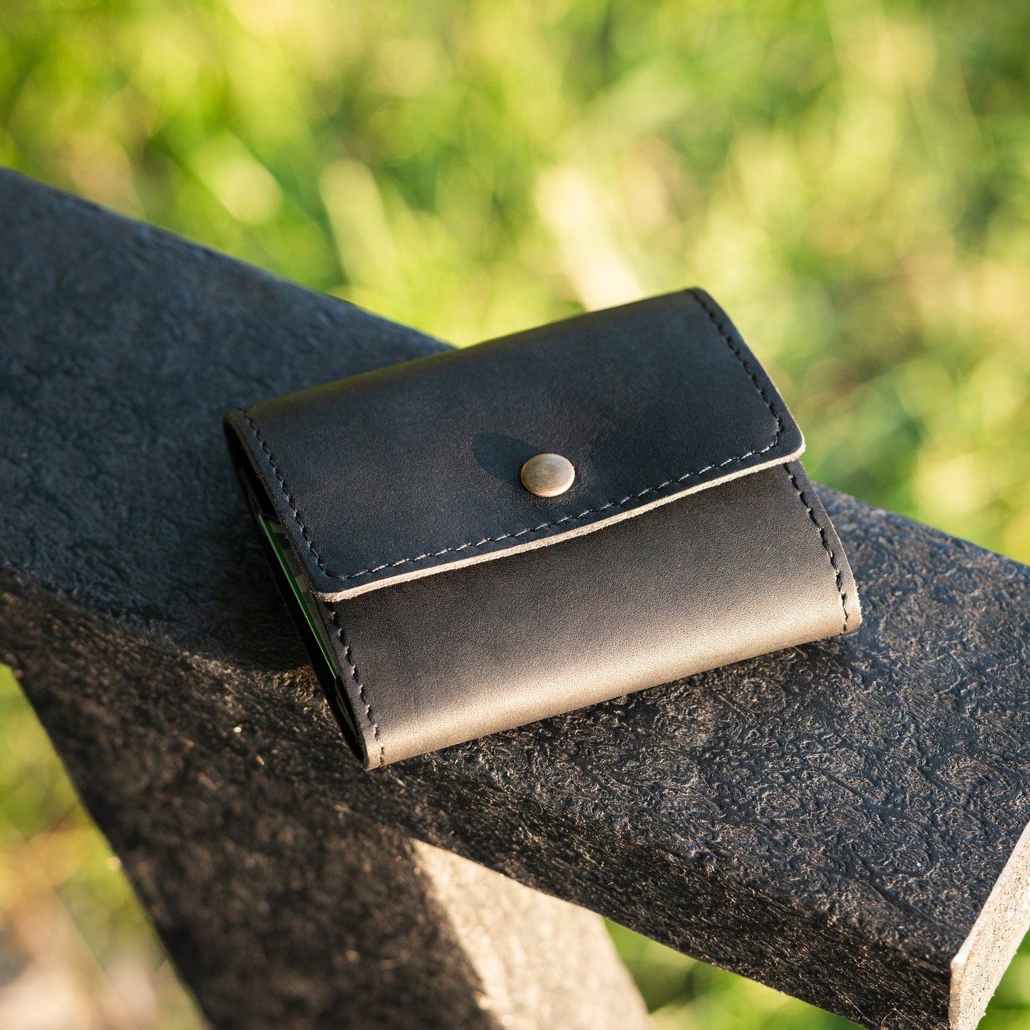 leather money clip | Rustic Minimalist Wallet | Eco friendly | Groomsman, anniversary, best man gift