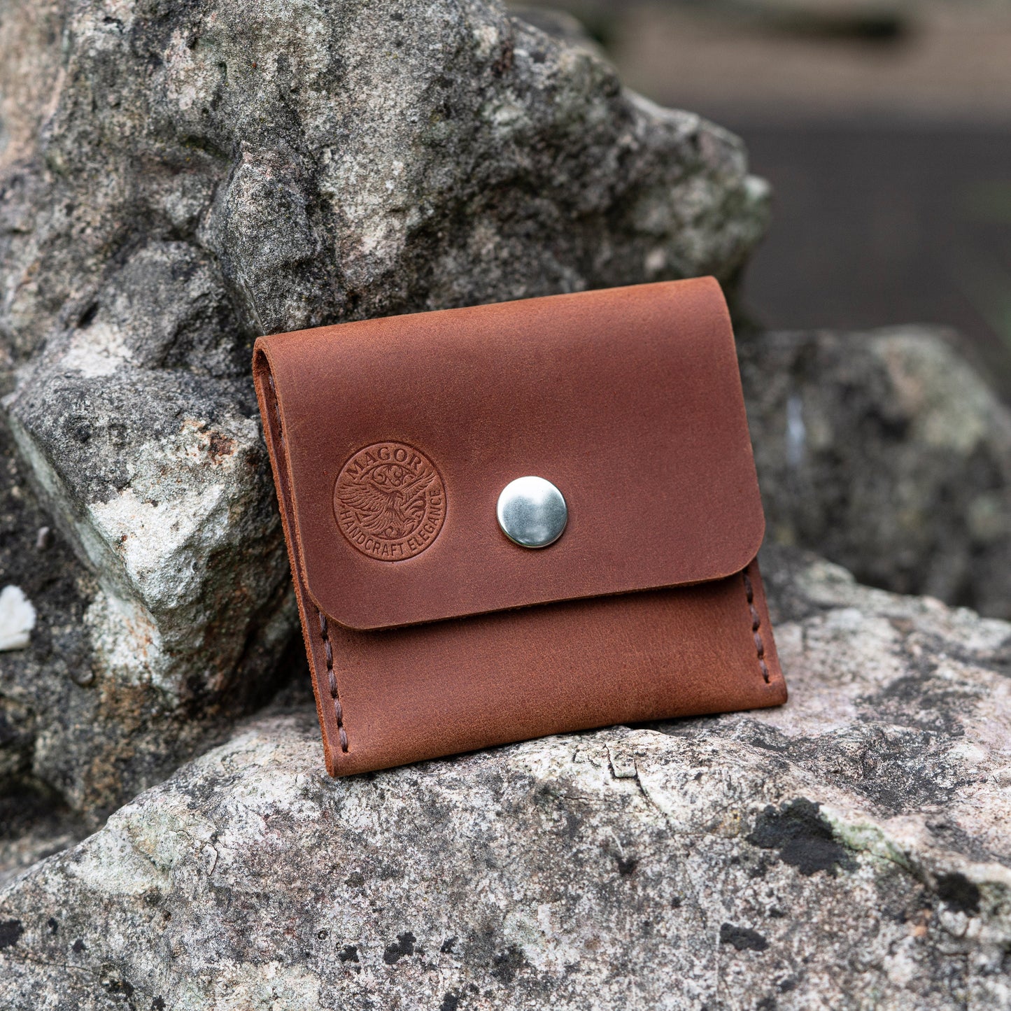 Leather Coin Purse- Hand Stitched |Coin Bag, Minimalist Wallet, Earphone Holder, Jewelery Pouch