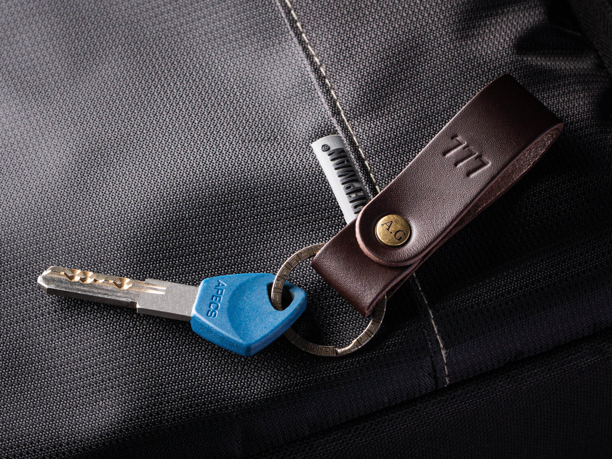 Build Your Own Leather Keychain, Personalized Keyring, Custom Initial Rivet, Hot Stamped Key Fob, Choose Hardware