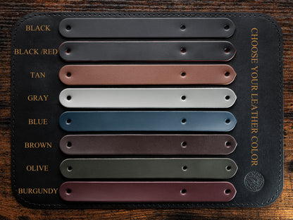 Build Your Own Leather Keychain, Personalized Keyring, Custom Initial Rivet, Hot Stamped Key Fob, Choose Hardware