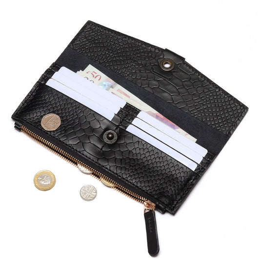 leather wallet | Ladies Leather Wallet With Card Holder | Zip Coin Pocket | Women's Genuine Leather Wallet | Gifts For Her