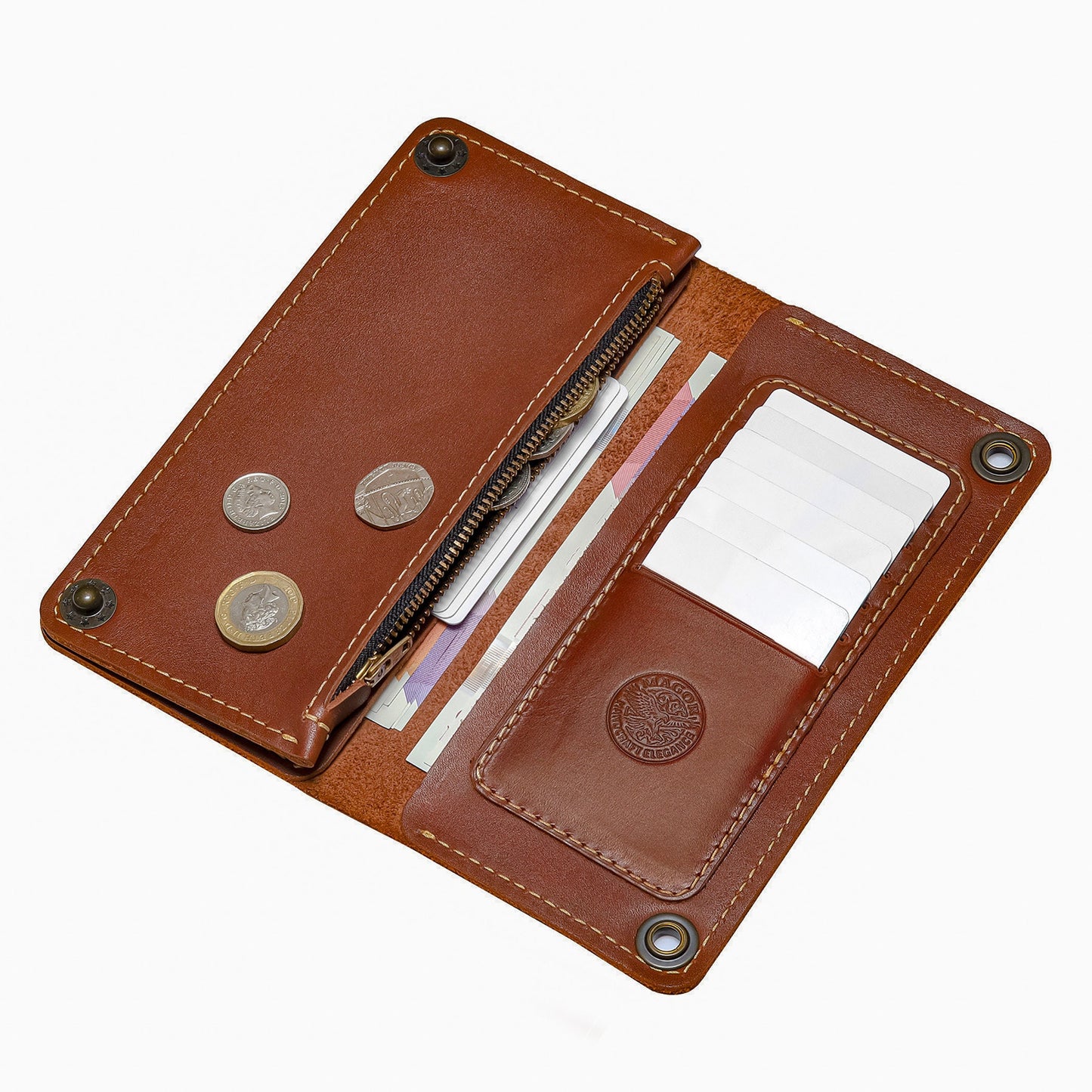 leather wallet | Ladies Leather Wallet With Card Holder | Zip Coin Pocket | Women's Genuine Leather Wallet | Gift For Her