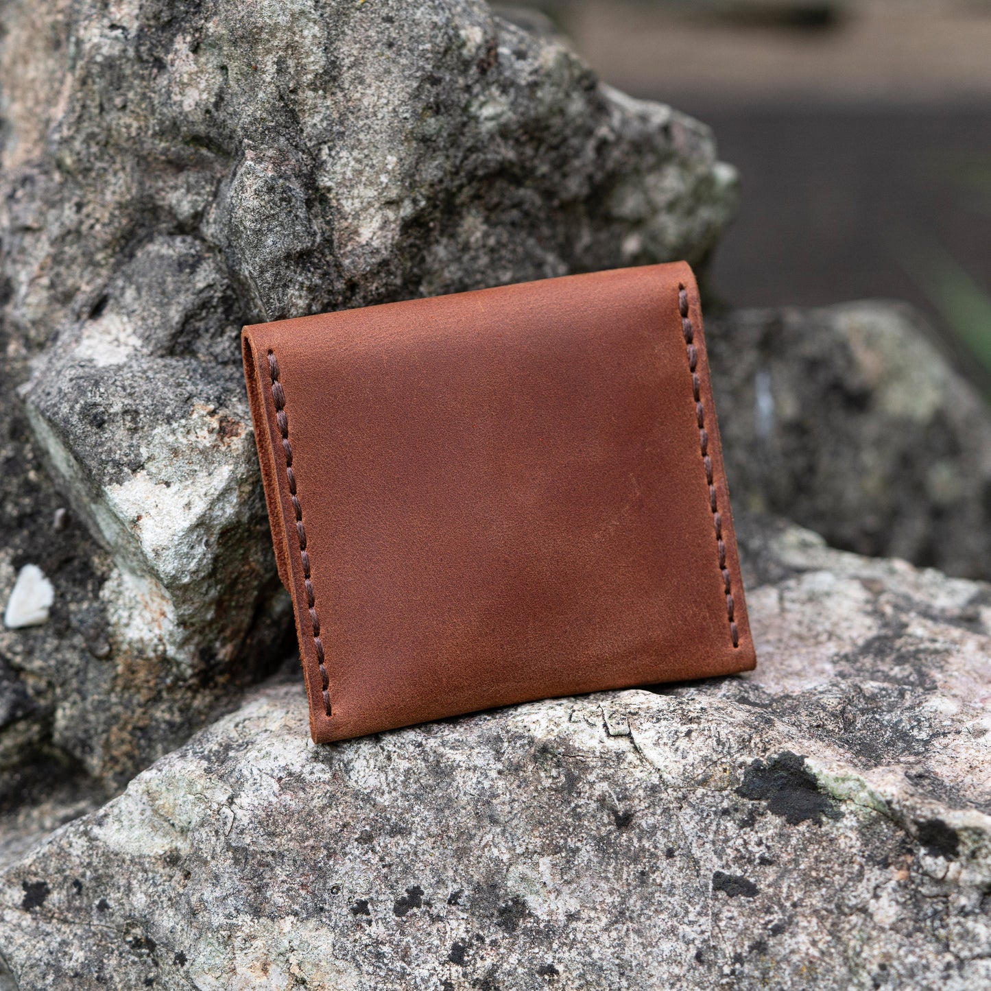 Leather Coin Purse- Hand Stitched |Coin Bag, Minimalist Wallet, Earphone Holder, Jewelery Pouch