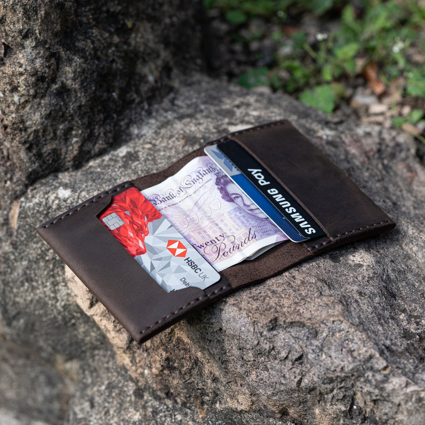 Leather Card Holder | Travel Card Holder | Eco friendly | Groomsman, anniversary, best man gift